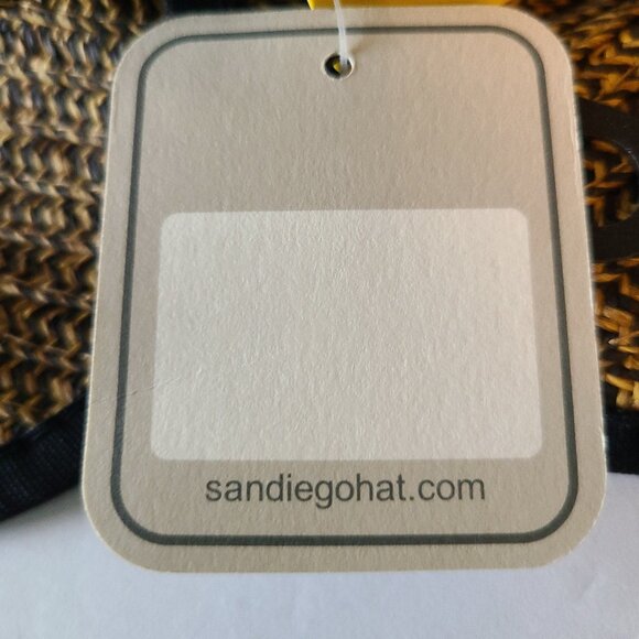 WOMEN'S CONTRASTING EDGE SUN BRIM HAT WITH BACK BOW AND UPF SUN PROTECTION - Picture 5 of 6